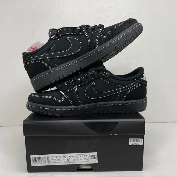Nike Air Jordan 1 Retro Low OG SP Travis Scott “Black Phantom” 2023 - Picture 3 of 4